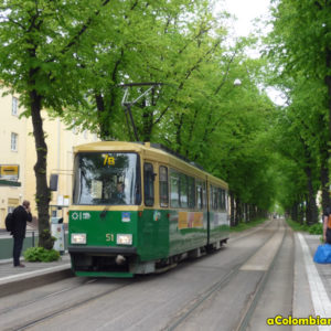 The tram in hattulantie