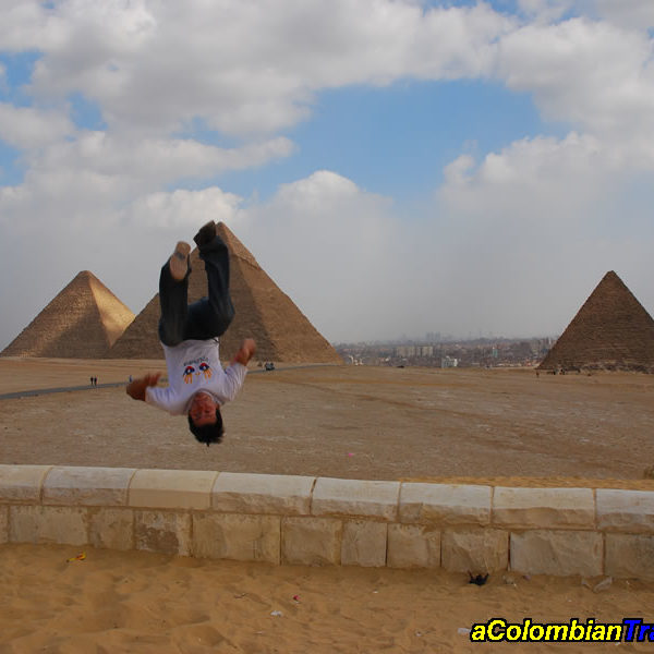 camilo backflipin Egypt